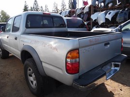 2002 TOYOTA TACOMA SR5 SILVER DOUBLE CAB 2.7L AT 2WD Z18197